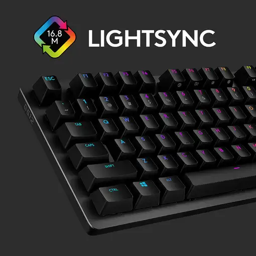 Logitech G 920-009370 teclado Juego USB Inglés Carbono