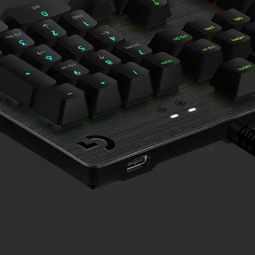 Logitech G 920-009370 teclado Juego USB Inglés Carbono