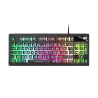 Mars Gaming MKAXES Teclado Compacto TKL H-Mech, Iluminación RGB 9 Efectos, Reposam