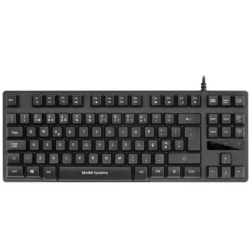 Mars Gaming MKTKL, teclado H-Mech, RGB 8 efectos, antighosting, Layout Portugués