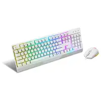 MSI Vigor GK30 Combo White teclado Ratón incluido Juego USB QWERTY Italiano Blanco
