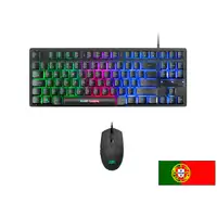 Mars Gaming MCPTKLPT, Combo RGB Teclado y Ratón, Diseño TKL, Layout Portugués