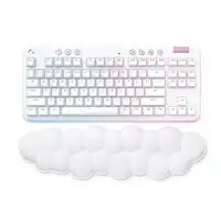 Logitech G 920-010454 teclado Juego RF Wireless + Bluetooth QWERTY Español Blanco
