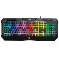 Krom Kunai teclado Ratón incluido Juego USB Negro