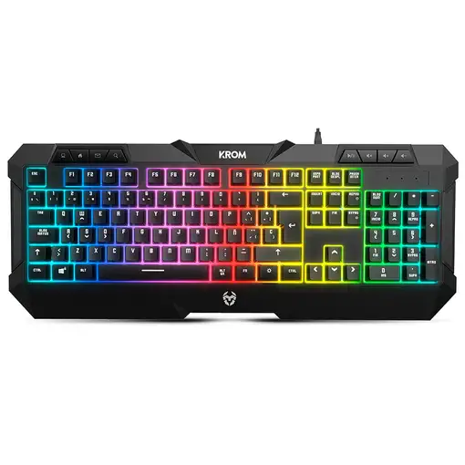Krom Kunai teclado Ratón incluido Juego USB Negro