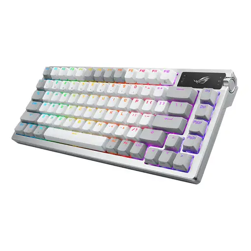 ASUS ROG Azoth teclado Juego USB + RF Wireless + Bluetooth QWERTY Italiano Blanco