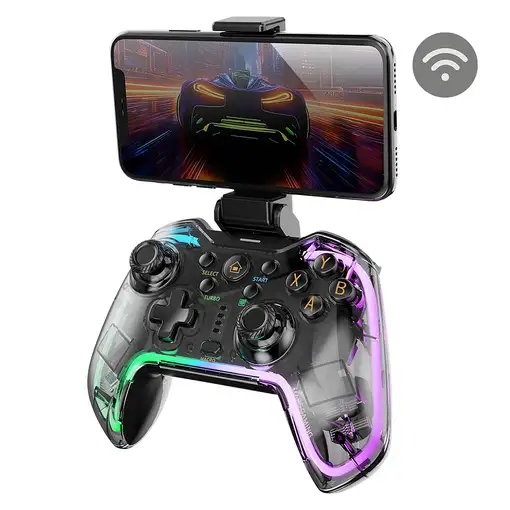 Mars Gaming MGP-BT2 Negro, Transparente Bluetooth/USB Gamepad Analógico/Digital An