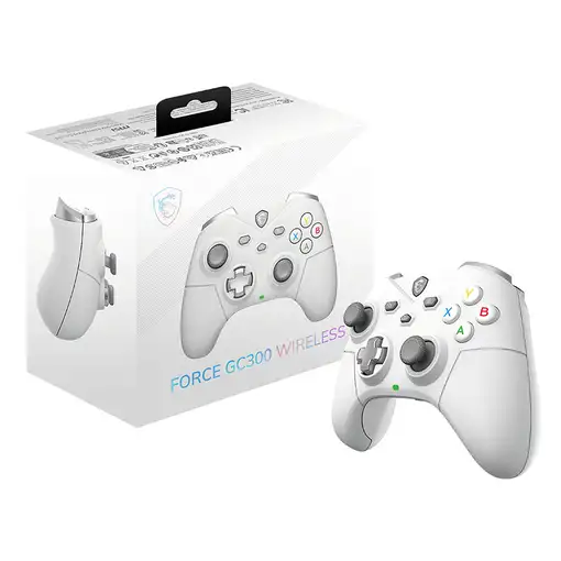 MSI FORCE GC300 WIRELESS WHITE Blanco USB 2.0 Gamepad Analógico PC