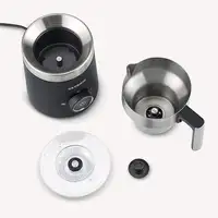 Severin SM 3585 espumador o calentador de leche Automático Negro, Plata