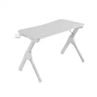 Mars Gaming MGD, Mesa Ergonómica Gaming, Soporte Auriculares y Bebidas, Escritorio