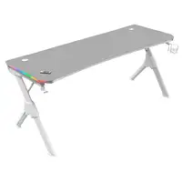 Mars Gaming MGDXLRGB, Mesa Gaming Ergonómica RGB, Soporte Auriculares y Bebida, Es