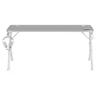 Mars Gaming MGDXLRGB, Mesa Gaming Ergonómica RGB, Soporte Auriculares y Bebida, Es