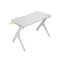 Mars Gaming MGDRGB, Mesa Ergonómica Gaming RGB, Soporte Auriculares y Bebida, Escr