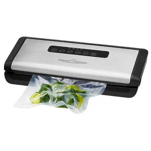 ProfiCook PC-VK 1146 sellador al vacío 800 mbar Negro, Acero inoxidable