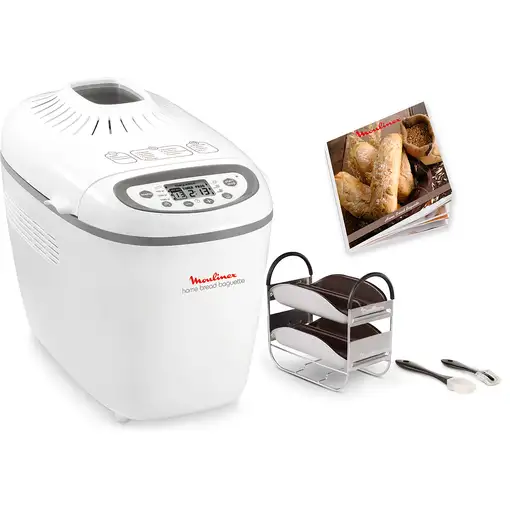 Moulinex OW6101 panificadora 1650 W Blanco, Gris