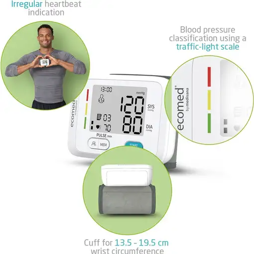 Ecomed BW-83E Antebrazo Automático 2 usuario(s)