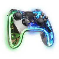 Mars Gaming Gamepad Inalámbrico 2.4GPRO, Neon RGB, Vibración Háptica Dual, Joystic