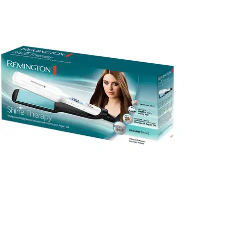 Remington S8550 Utensilio de peinado Plancha de pelo Caliente Negro, Blanco