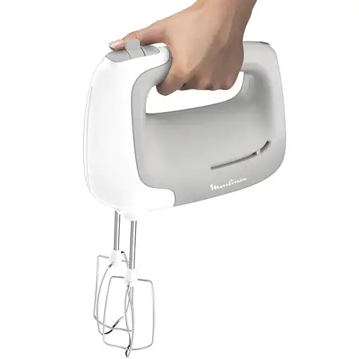 Moulinex PowerMix HM450B Batidora de mano 450 W Gris, Blanco