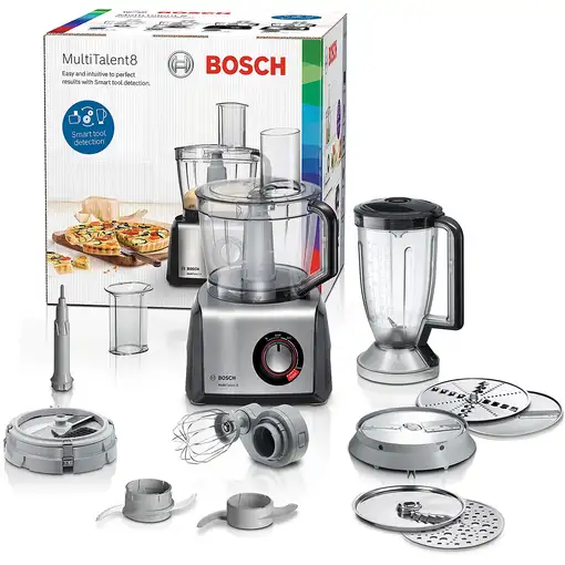 Bosch MC812M865 robot de cocina 1250 W 3,9 L Negro, Acero inoxidable