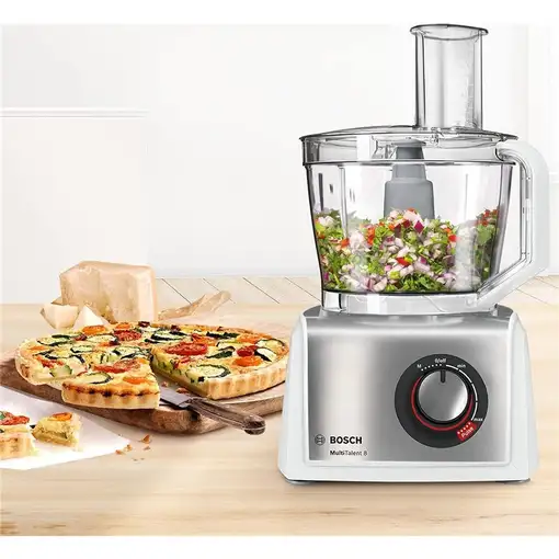 Bosch MC812S814 robot de cocina 1250 W 3,9 L Acero inoxidable, Blanco