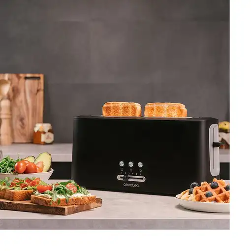 Cecotec 03180 tostadora 6 2 rebanada(s) 980 W Negro