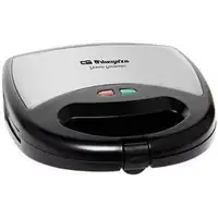 Orbegozo SW 6000 sandwichera 800 W Negro, Acero inoxidable