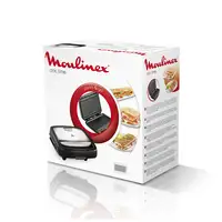Moulinex SZ192D sandwichera 700 W Negro, Acero inoxidable