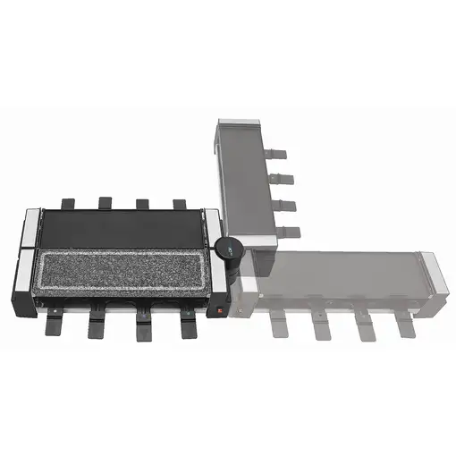 Clatronic RG 3678 parrilla de interior 4 personas(s) 1200 W Negro