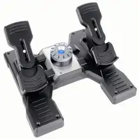 Logitech G Flight Rudder Pedals Negro, Plata USB 2.0 Simulador de Vuelo Analógico/