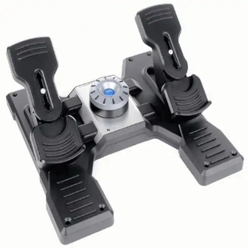 Logitech G Flight Rudder Pedals Negro, Plata USB 2.0 Simulador de Vuelo Analógico/