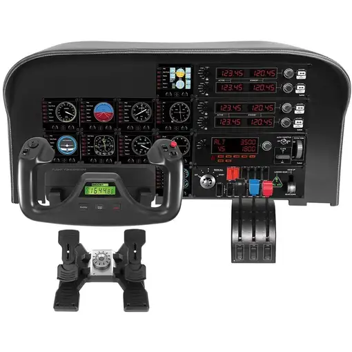 Logitech G G Saitek Pro Flight Multi Panel Negro USB Simulador de Vuelo Analógico/