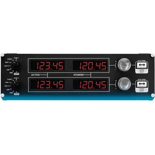 Logitech G G Saitek Pro Flight Radio Panel Negro USB Simulador de Vuelo Analógico/