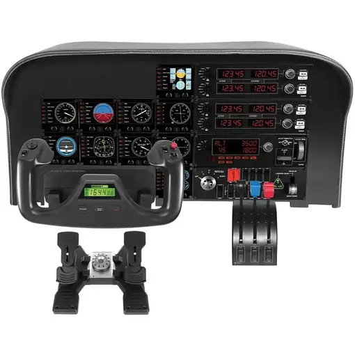 Logitech G G Saitek Pro Flight Radio Panel Negro USB Simulador de Vuelo Analógico/