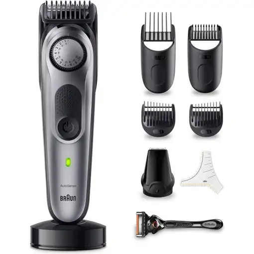 Braun BeardTrimmer 7 BT7420 Batería 40 2 cm Negro, Gris