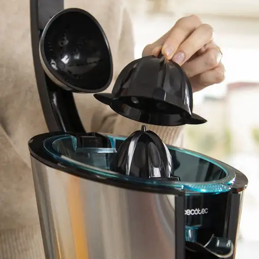 Cecotec Hyden 600 prensa de cítricos eléctricos 600 W Negro, Acero inoxidable