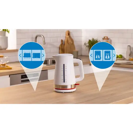 Bosch TWK4M221 tetera eléctrica 1,7 L 2400 W Blanco