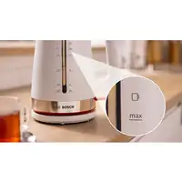 Bosch TWK4M221 tetera eléctrica 1,7 L 2400 W Blanco