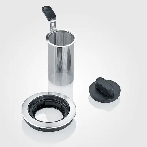 Severin WK 3473 tetera eléctrica 1 L 2200 W Acero inoxidable, Transparente