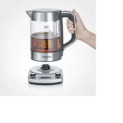 Severin WK 3422 tetera eléctrica 1,7 L 3000 W Acero inoxidable