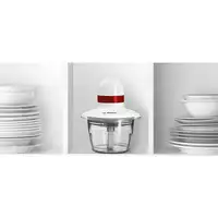 Bosch MMRP1000 picadora eléctrica de alimentos 0,8 L 400 W Rojo, Transparente, Bla