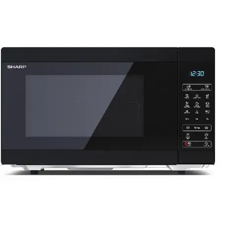 Sharp YC-MG81E-B microondas Negro Microondas con grill Encimera 28 L 900 W