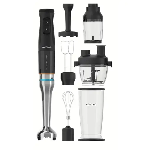 Cecotec 03979 licuadora Batidora de inmersión 1500 W Negro, Acero inoxidable