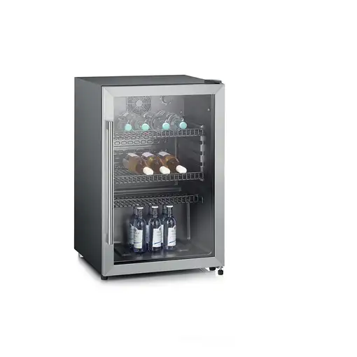 Severin FKS 8840 enfriador de vino Nevera de vino Independiente Negro 42 botella(s