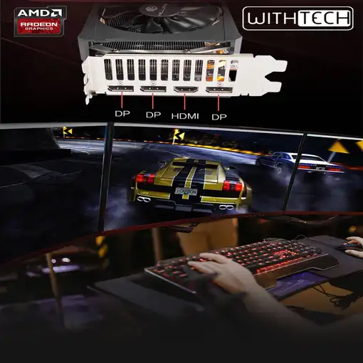 Tarjeta gráfica Withtech AMD Radeon RX 5700XT 8G GDDR6