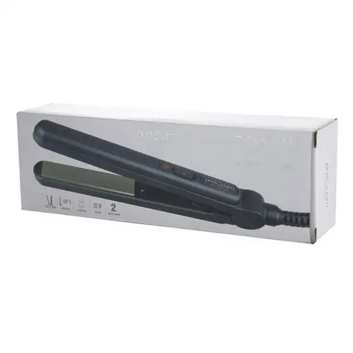 PostQuam PQPAE2007 Utensilio de peinado Plancha de pelo Caliente Negro 20 W 1,95 m