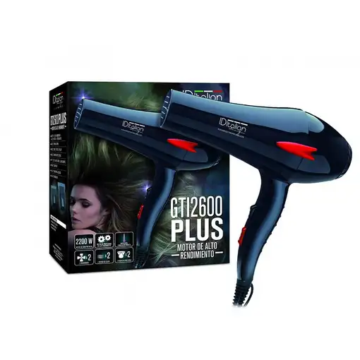 ID Italian IDET2600PLUS secador 2200 W Negro, Rojo