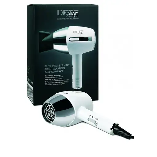ID Italian IDEGTI1400 secador 1400 W Plata, Blanco