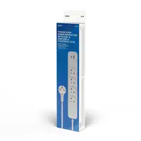 Savio LZ-114 4 salidas AC Tipo E 1,5 m 2 3680 W Blanco