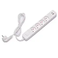 Savio LZ-114 4 salidas AC Tipo E 1,5 m 2 3680 W Blanco